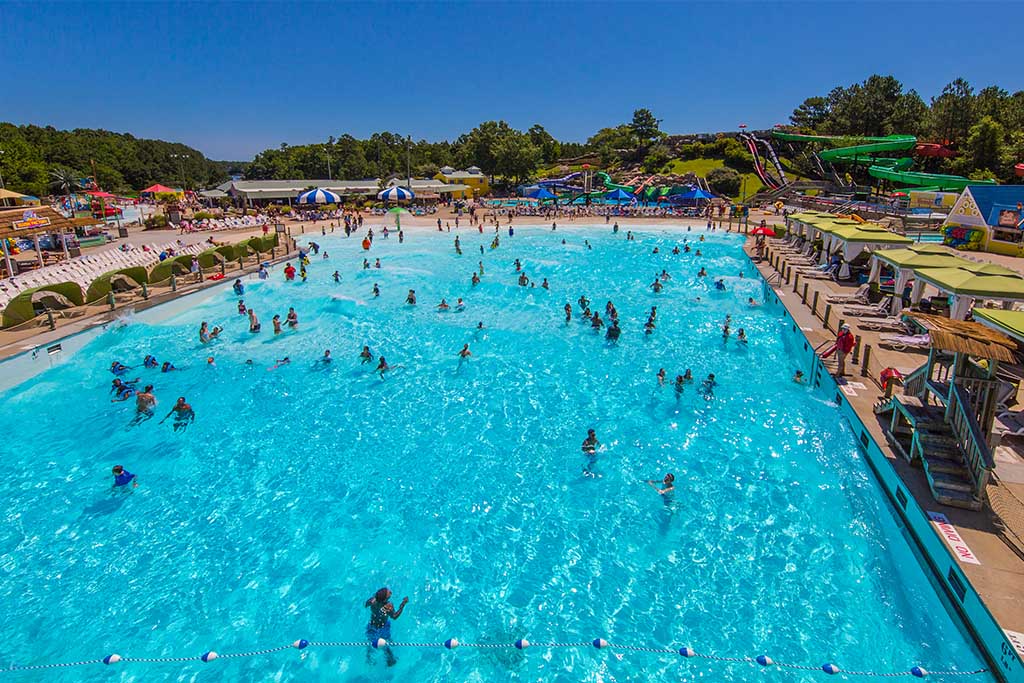 Ocean Breeze Waterpark wave pool